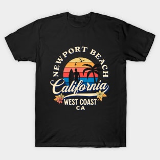 Newport Beach California Surf Summer Vacation T-Shirt
